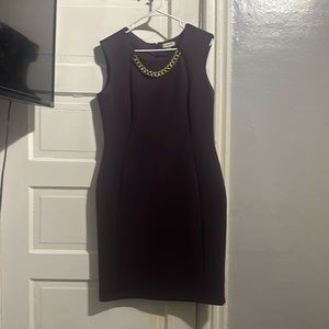 Wine Calvin Klein dress